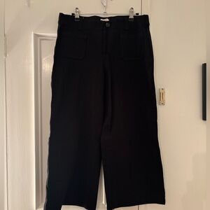 Loft wide leg black pants
